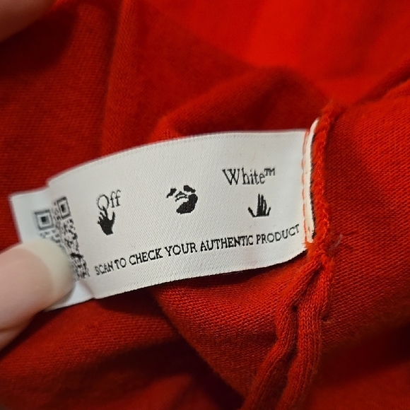 Off-White Red Men's T-Shirt - Picture 3 of 5